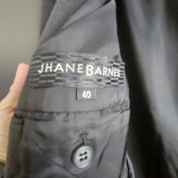 Jhane Barnes Mens Zippered One Button Blazer Sz 40 - Picture 11 of 12